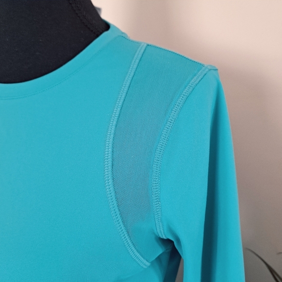 ❤️Sage Collective Active Top Teal Blue Women's Small Long Sleeve Tee Workout - Picture 7 of 13